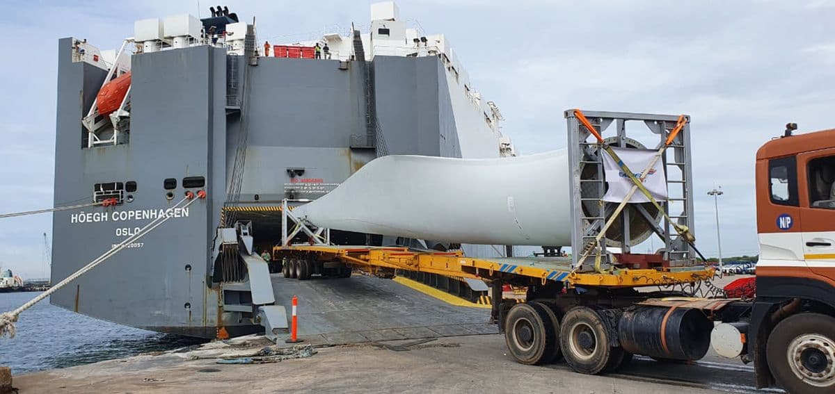 35-metre-long windmill blades